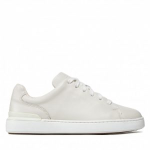 Sneakersy CLARKS - CourtLite Lace 261638857 White Leather