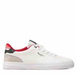 Sneakersy PEPE JEANS - Kenton Colours PMS30815 White 800