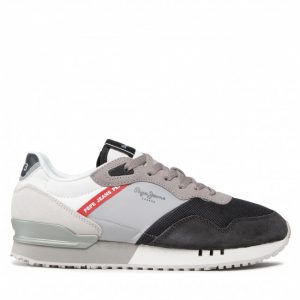 Sneakersy PEPE JEANS - London One Serie M PMS30822 Antracite 982