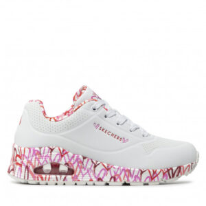 Sneakersy SKECHERS - Loving Love 155506/WRPK White/Red/Pink