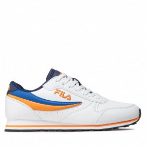 Sneakersy FILA - Orbit Low Teens FFT0014.13104 White/Edieval Blue/Tangelo