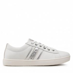 Sneakersy GEOX - J Kathe G. F J16EUF 00085 C0007 S White/Silver