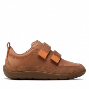 Sneakersy GEOX - J Barefeel B. A J25GNA 0CL22 C6N2T S Cognac/Orange