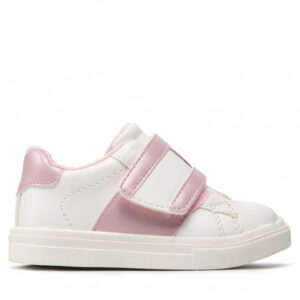 Sneakersy TOMMY HILFIGER - Low Cut Velcro Sneaker T1A4-32126-1383 M White/Pink X134