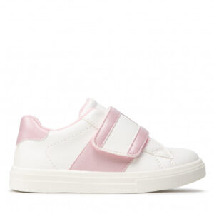 Sneakersy TOMMY HILFIGER - Low Cut Velcro Sneaker T1A4-32126-1383 S White/Pink X134
