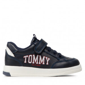 Sneakersy TOMMY HILFIGER - Low Cut Lace-Up T1B4-32218-1384 M Blue/White X007