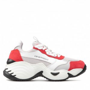 Sneakersy EMPORIO ARMANI - X3X147 XN202 Q850 Swt.Red/Nube/Opt.Wht