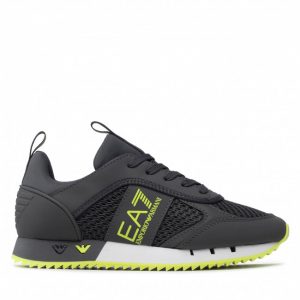 Sneakersy EA7 EMPORIO ARMANI - X8X027 XK050 M495 Iron Gate/Yellowfluo