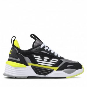 Sneakersy EA7 EMPORIO ARMANI - X8X070 XK165 Q603 Blk/Slv/Shark/Sulpsp