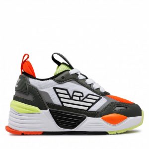 Sneakersy EA7 EMPORIO ARMANI - XSX020 XOT47 Q492 Blk/Cliv/Orfl/Shg/Ow