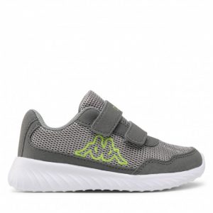 Sneakersy KAPPA - 260647K Grey/Lime 1633
