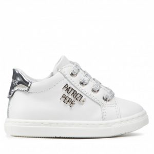 Sneakersy PATRIZIA PEPE - JP105.30 Bianco/Argento
