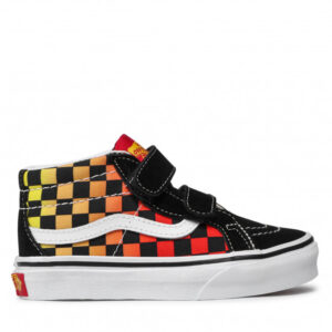 Sneakersy VANS - Sk8-Mid Reissue VN0A38HHABX1 (Flame Logo Repeat) Black