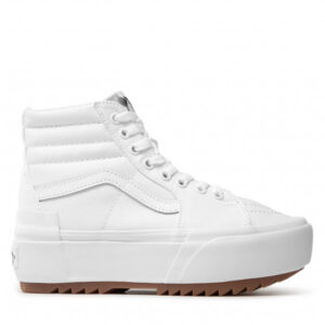 Sneakersy VANS - Sk8-Hi Stacked VN0A4BTWL5R1 (Canvas) True White