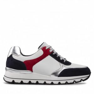 Sneakersy TAMARIS - 1-23719-28 White/Navy Com