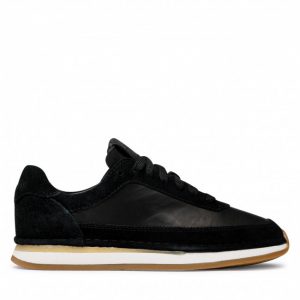 Sneakersy CLARKS - CraftRun Lace 261635584 Black Combination Suede