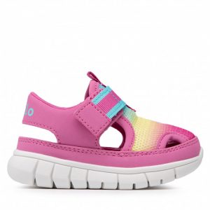 Sneakersy Polo Ralph Lauren - Barnes Sandal RF103639 M Pink/Yellow/Aqua/White