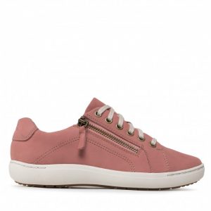 Sneakersy CLARKS - Nalle Lace 261620734 Rose