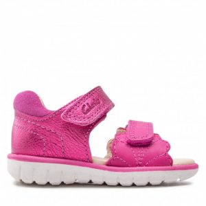 Sandały CLARKS - Roam Wing T. 261660936 Pink Leather
