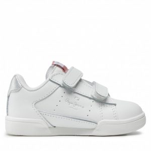 Sneakersy PEPE JEANS - Lambert Classic Girl PGS30531 White 800