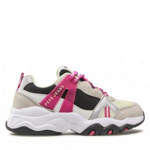 Sneakersy PEPE JEANS - Monster Trak Girls PGS30535 Soft Lime 607