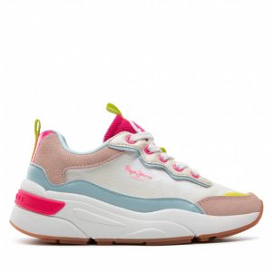 Sneakersy PEPE JEANS - Arrow Curve Girl PGS30536 Off White 803