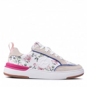 Sneakersy PEPE JEANS - Baxter Flowers Girl PGS30540 Off White 803