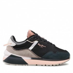 Sneakersy PEPE JEANS - Nº22 Spring Woman PLS31347 Antracite 982