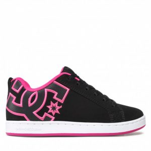 Sneakersy DC - Court Graffik 300678 Black/Pink Stencil (KPS)