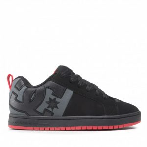 Sneakersy DC - Court Graffik Sq ADYS100442 Black/Grey/Red (BYR)