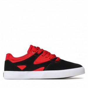 Sneakersy DC - Kalis Vulc ADYS300569 Black/Athletic Red(Bat)