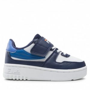 Sneakersy FILA - Fxventuno M Velcro Kids FFK0013.13044 White/Medieval Blue