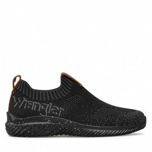 Sneakersy WRANGLER - Freesbee Slip On WL21581A Black 062