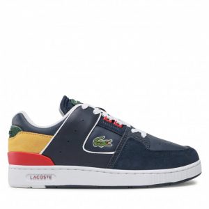 Sneakersy LACOSTE - Court Cage 0722 1 Sma 7-43SMA00602M3 Nvy/Ylw