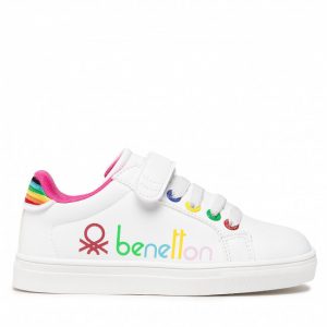 Sneakersy UNITED COLORS OF BENETTON - Swiftly BTK214102 White/Fucsia 1081