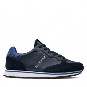 Sneakersy TOMMY HILFIGER - Runner Lo Mix Corporate FM0FM03906 Desert Sky