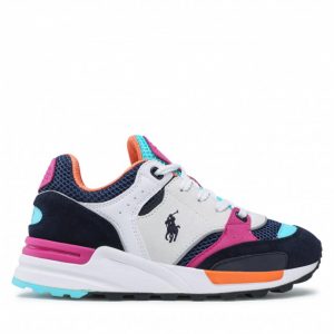Sneakersy POLO RALPH LAUREN - Trackstr 200 809860975003 White/Navy/Pink/Blue