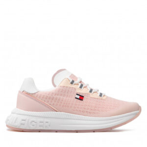 Sneakersy TOMMY HILFIGER - Low Cut Lace-Up Sneaker T3A4-32166-0308 S Pink/White X054