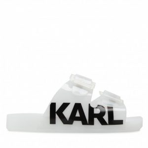 Klapki KARL LAGERFELD - KL80720 White Pu