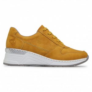 Sneakersy RIEKER - N4317-68 Yellow