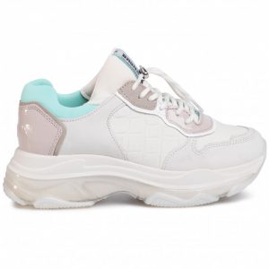 Sneakersy BRONX - 66167E-BL O. White/Nude/Mint