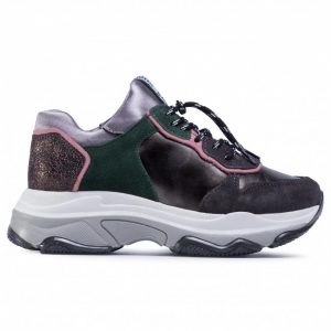 Sneakersy BRONX - 66167C-PB Asphalt/Gunmetal Camo/Pink