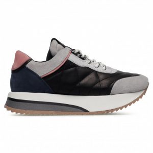 Sneakersy BRONX - 66361-CA I.Grey/Black/Pink/D.Blue 3410