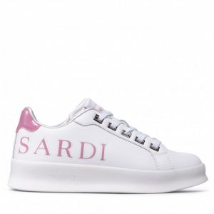 Sneakersy TRUSSARDI - 79A00700 White/Pink