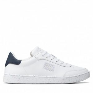Sneakersy TOMMY JEANS - Tommy Jeans Cupsole EM0EM00873 White YBR