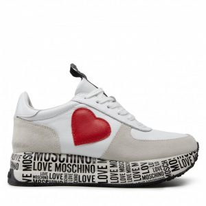 Sneakersy LOVE MOSCHINO - JA15364G1EIA410A Bianco