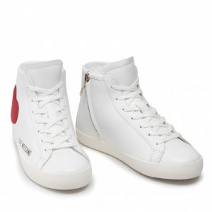Sneakersy LOVE MOSCHINO - JA15412G1EI4410A Vit.Bia/Cr.Ghi/Rss