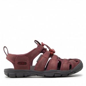 Sandały KEEN - Clearwater Cnx Lleather 1025088 Wine/Red Dahlia