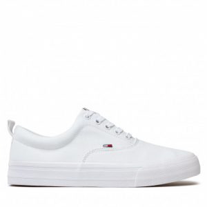 Tenisówki TOMMY JEANS - Classic Tommy Jeans Sneaker EM0EM00530 White 100