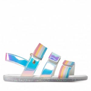 Sandały BIBI - Soft Flat 1169017 Rainbow/Holografico